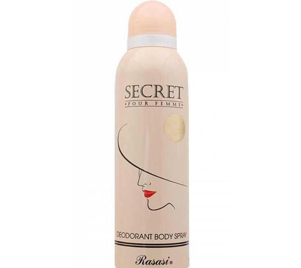 Rasasi Secret Body spray for women 200ml UAE