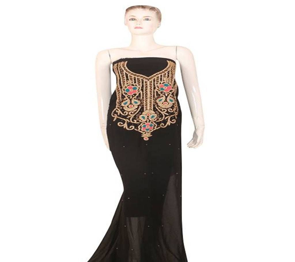 Unstitched Georgette karchupi Work One Pcs