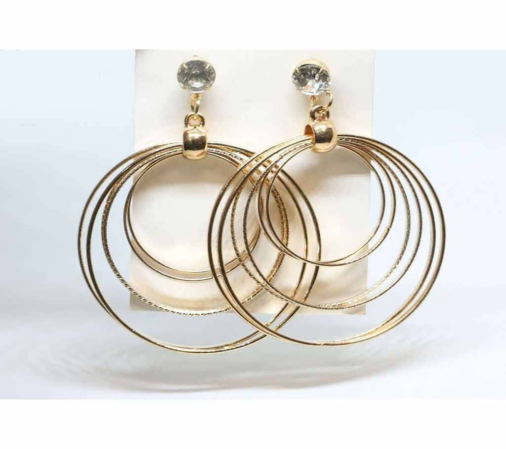 6 layer ring earrings 