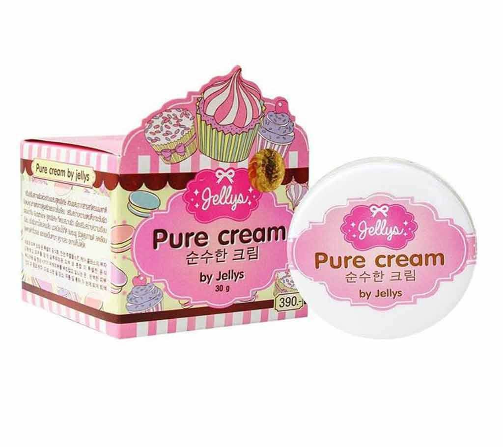 Pure Cream by Jellys Whitening Skin Smooth Radiance 30g Thailand