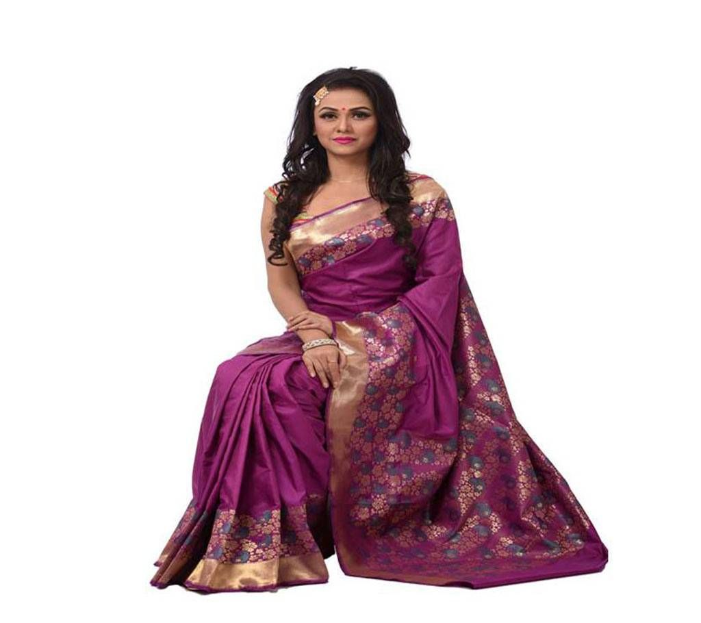 Flower katan saree