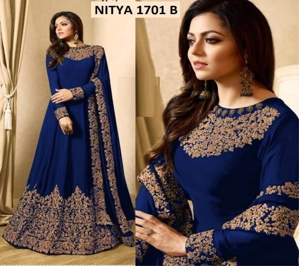 Gorgeous Embroidery Georgette Anarkoli Dress  Nitya 1701B