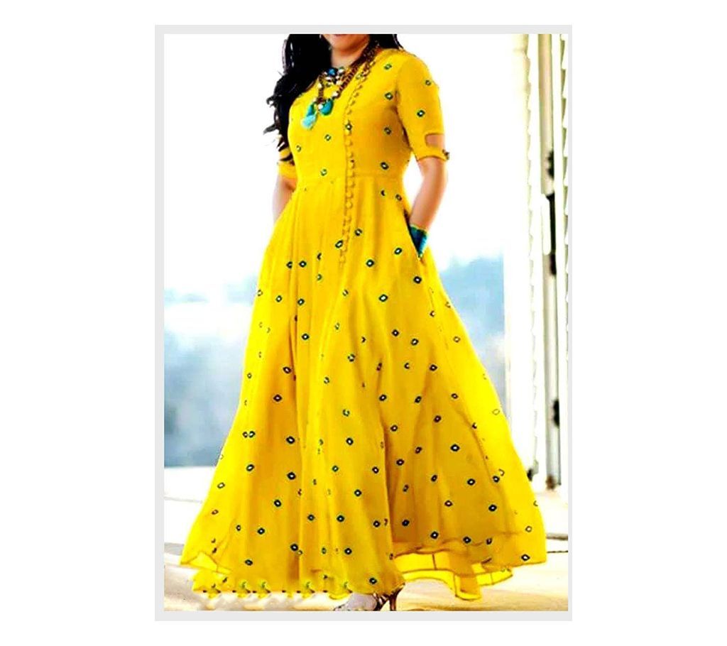 Unstitched Georgette Three Piece (Replica)