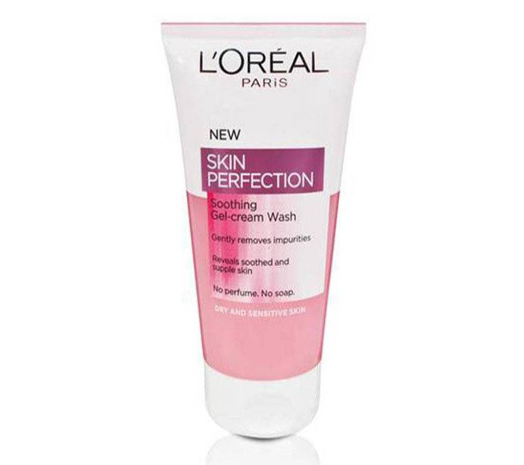 L'Oréal Paris Skin Perfection Clean Soothing Gel-Cream Wash 150ml - France 