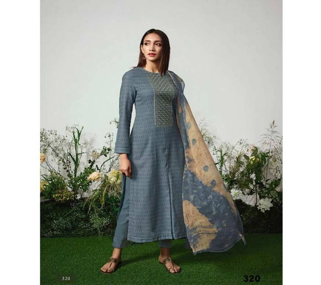 Itrana Harmony - 320 Unstitched Cotton Three-piece