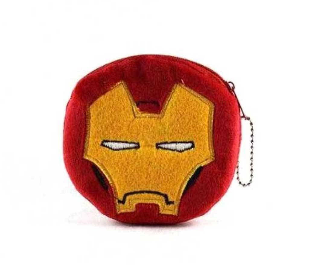 Cute Cartoon Coin Purse Children Zipper Change Purse Wallet Iron Man Pouch Bag