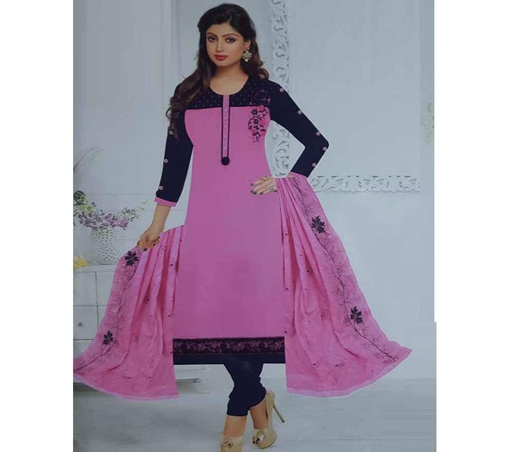 Indian Ac Cotton Unstitched Three Piece