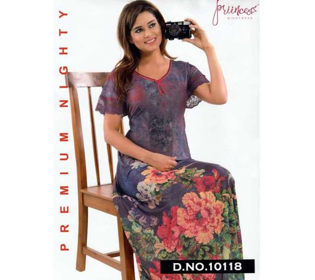 Fashionable One Part Night Dress-10118
