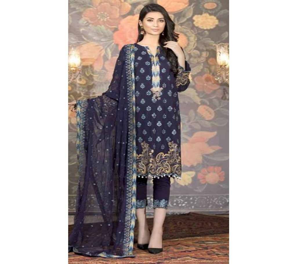 Johra Pinks Eid Festive Vol 2 - JH 217/B - Navy Blue - LKC