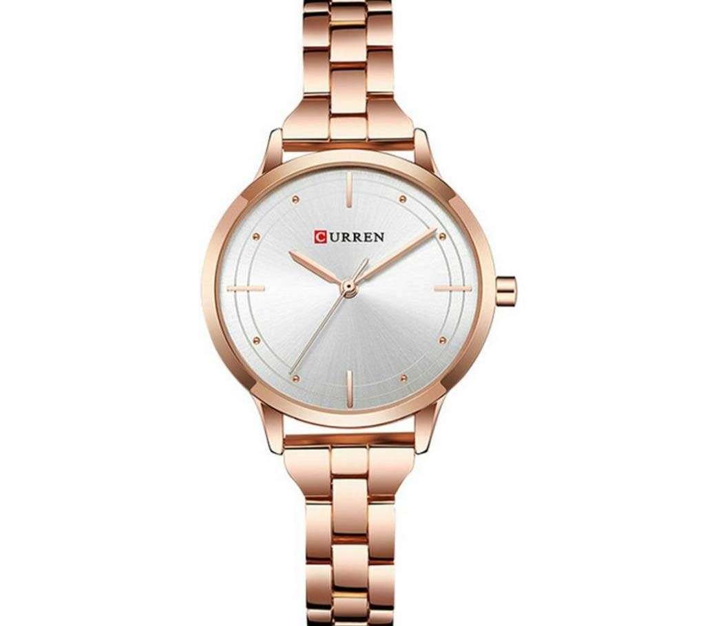 CURREN 9019 Stylish Quartz Watch for Women- Rose