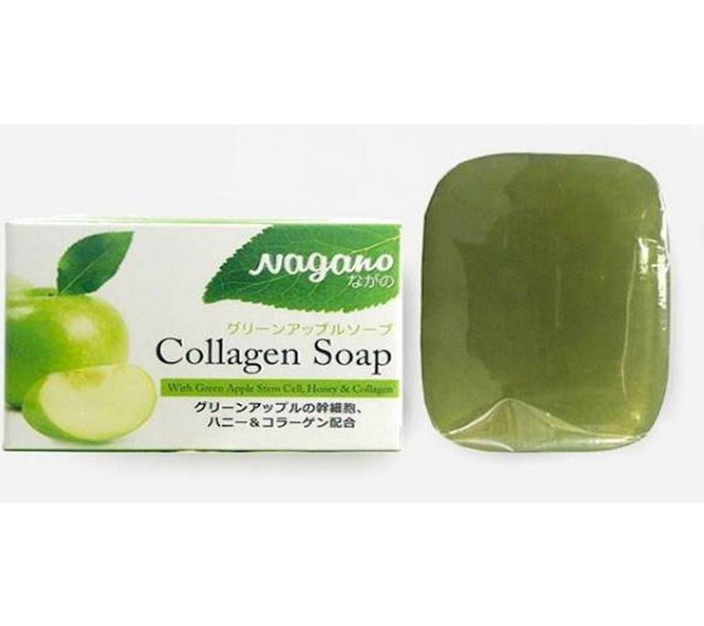 NAGANO Green Apple Collagen Soap 100G-Japan 