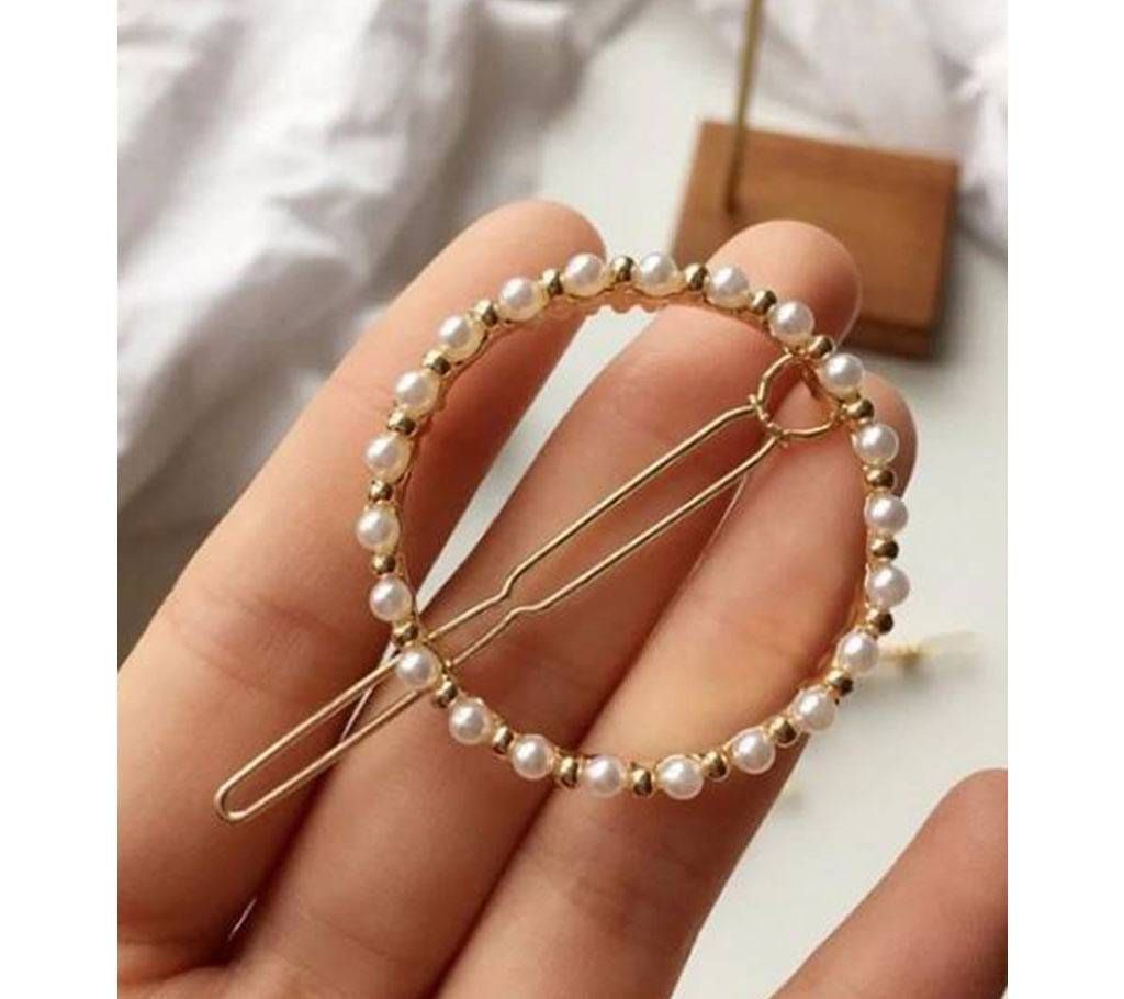 Metal Pearl Hair Clips For Women