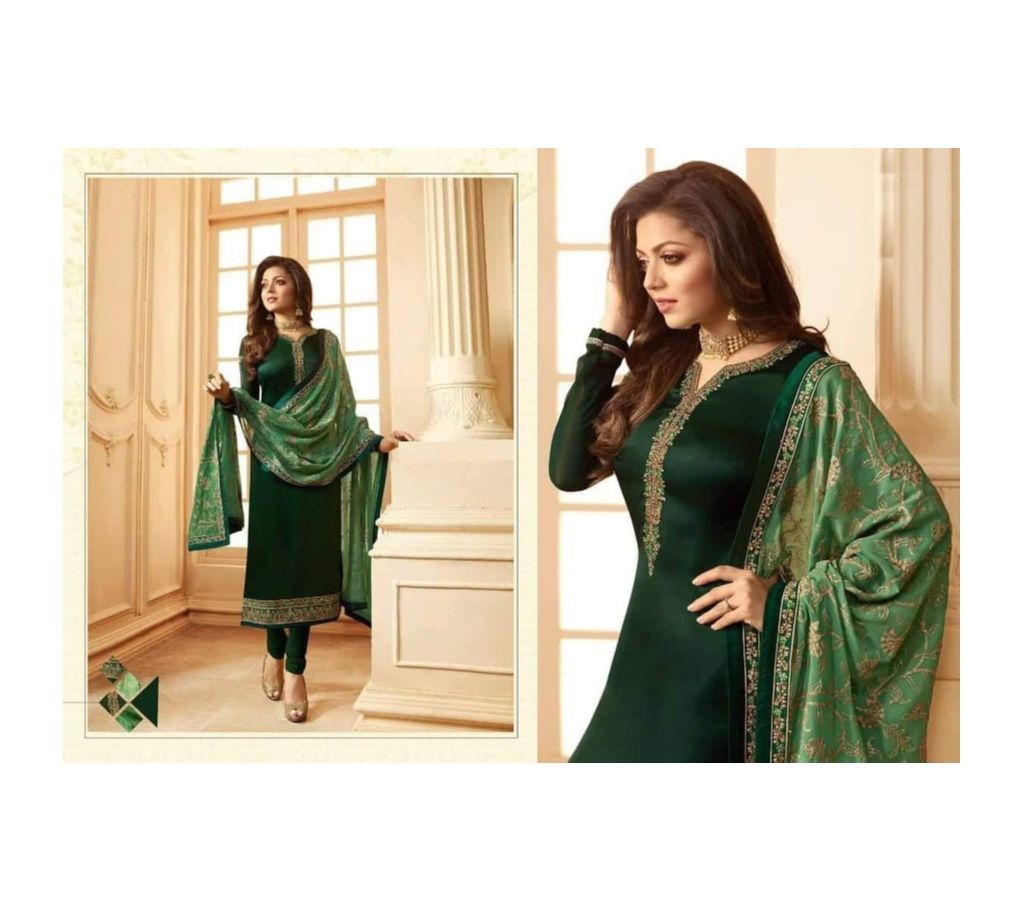 Deep Green New Indian Georgette Three piece