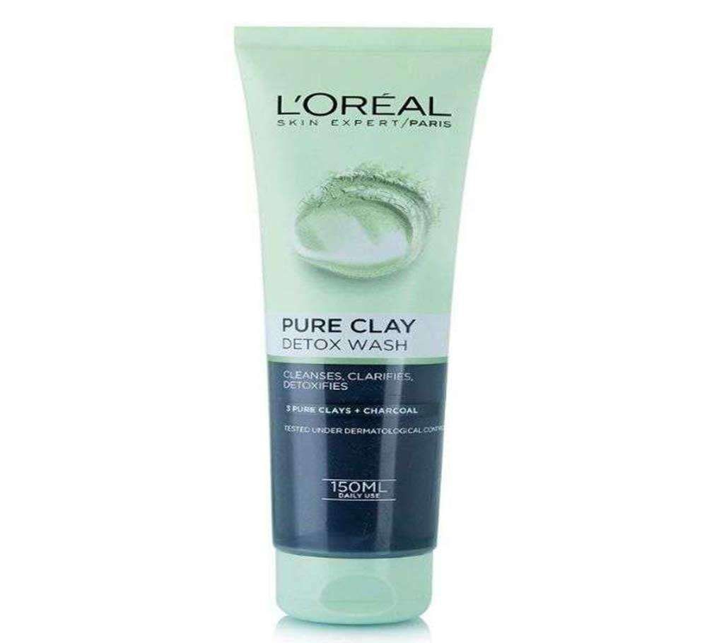 LOreal Paris Pure Clay Detox Foam Wash 150ml UK