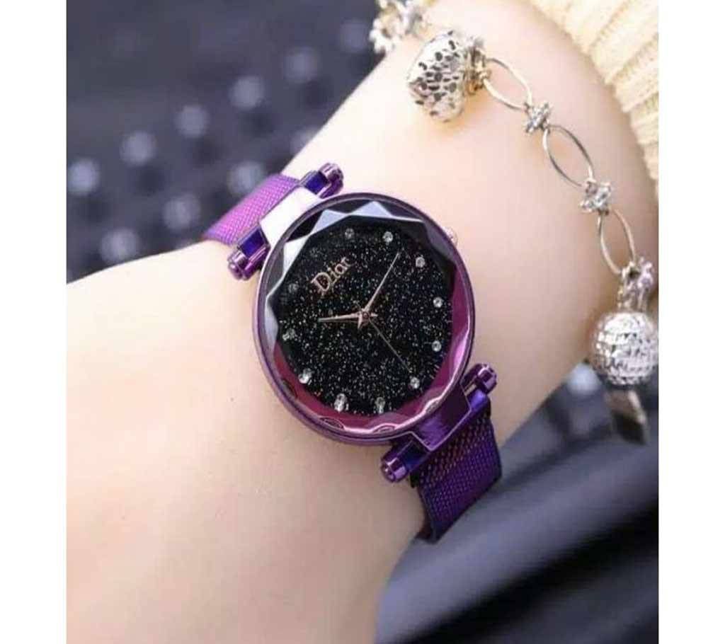 Dior Magnetic chain ladies wristwatch Purple06  SFH