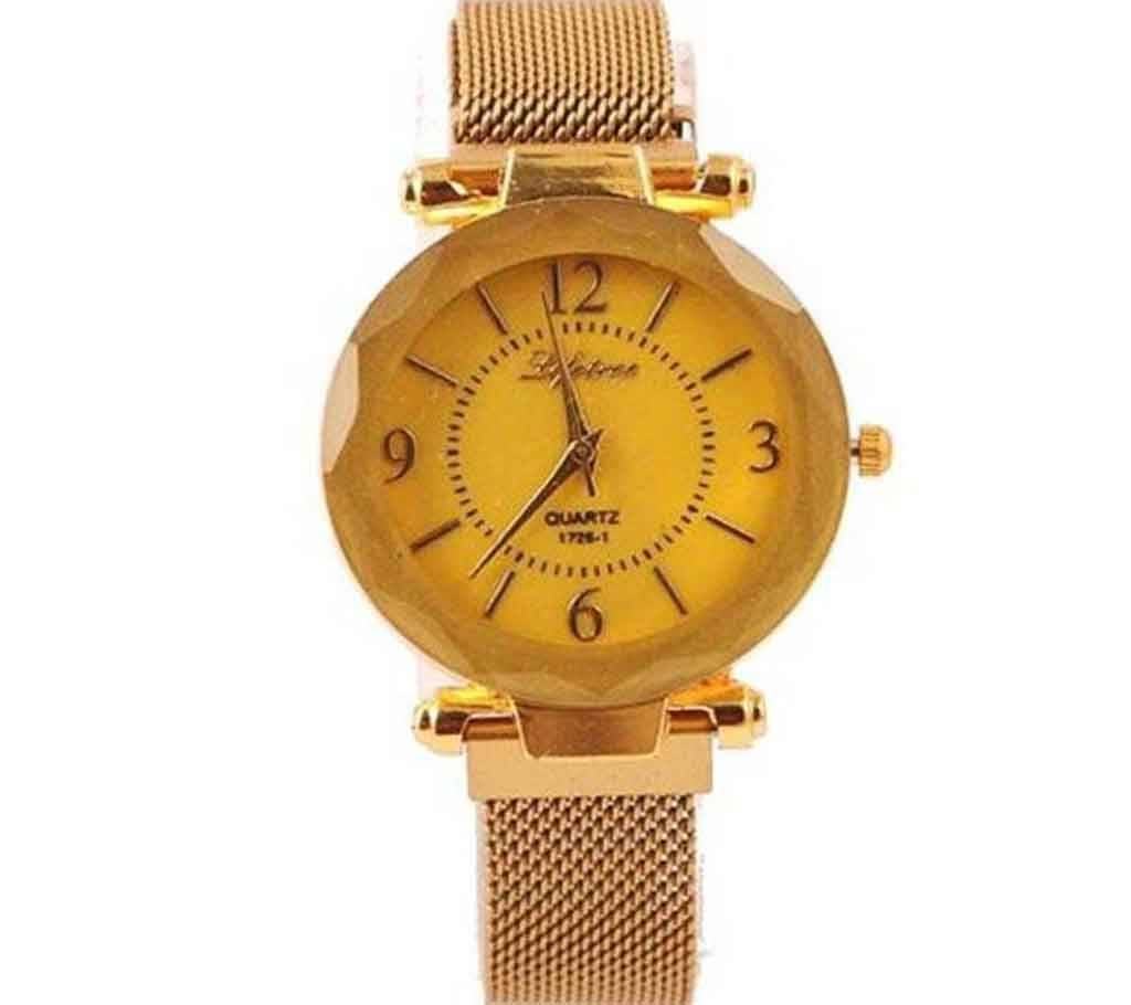 Golden Ladies Magnet Wrist Watch