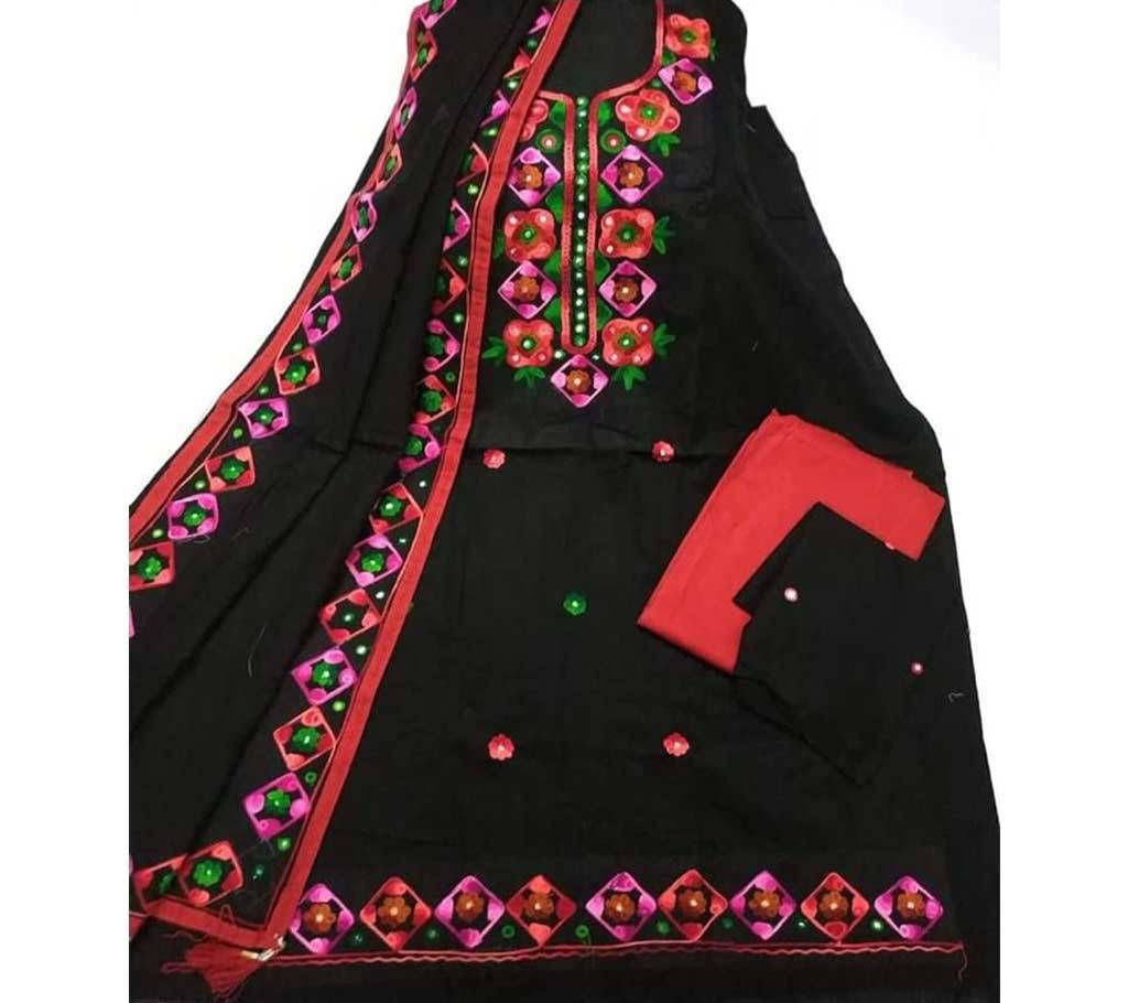 Unstitched Ary Hand work with Ambrodary Shalwar Kameez for Women-16