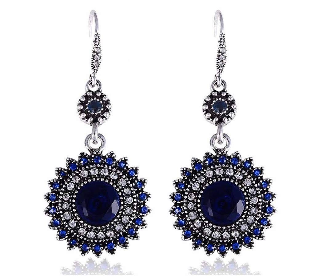 Blue and Red Colors Vintage Earring