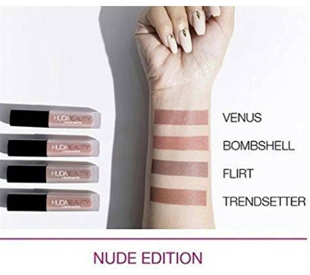 Huda beauty Nude Edition Lipstick-4 pcs