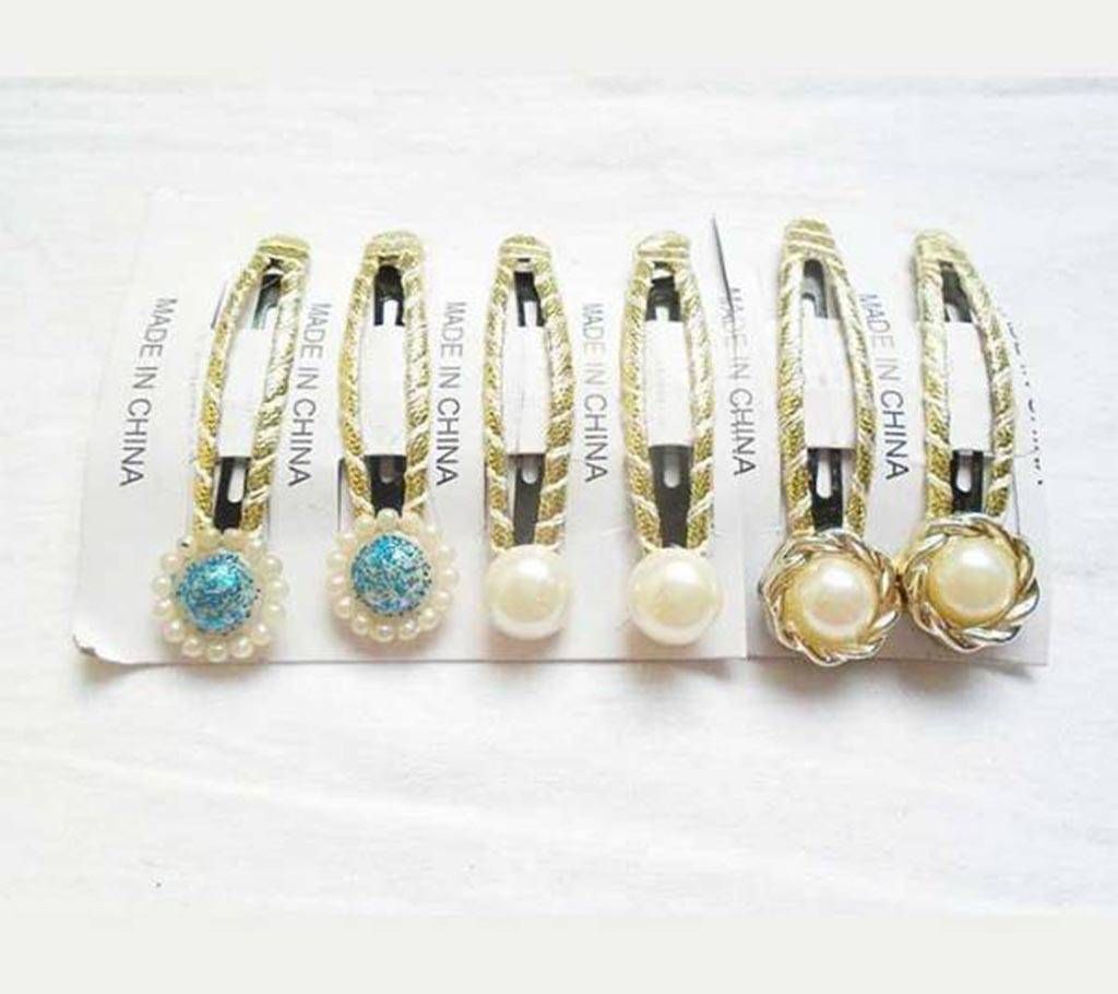Multi Color Baby Hair Clip Set - 3pcs