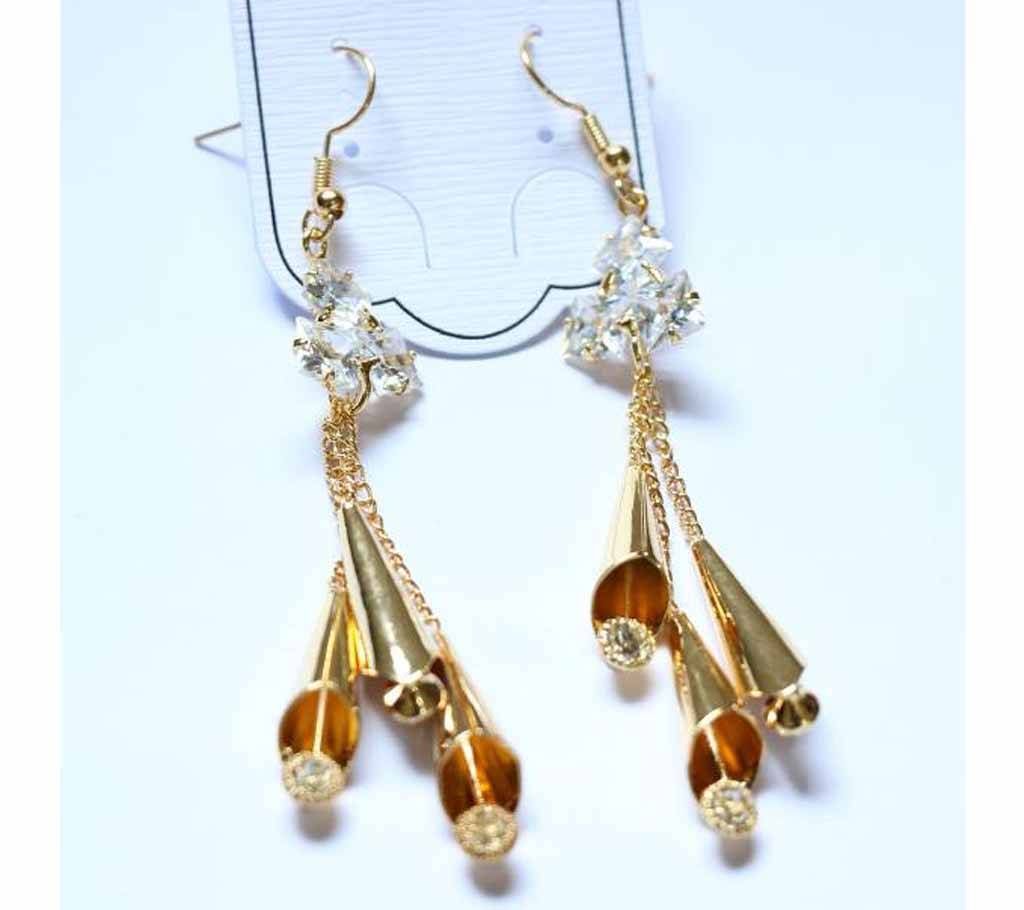 Gold Plated Stone Designer Earrings 