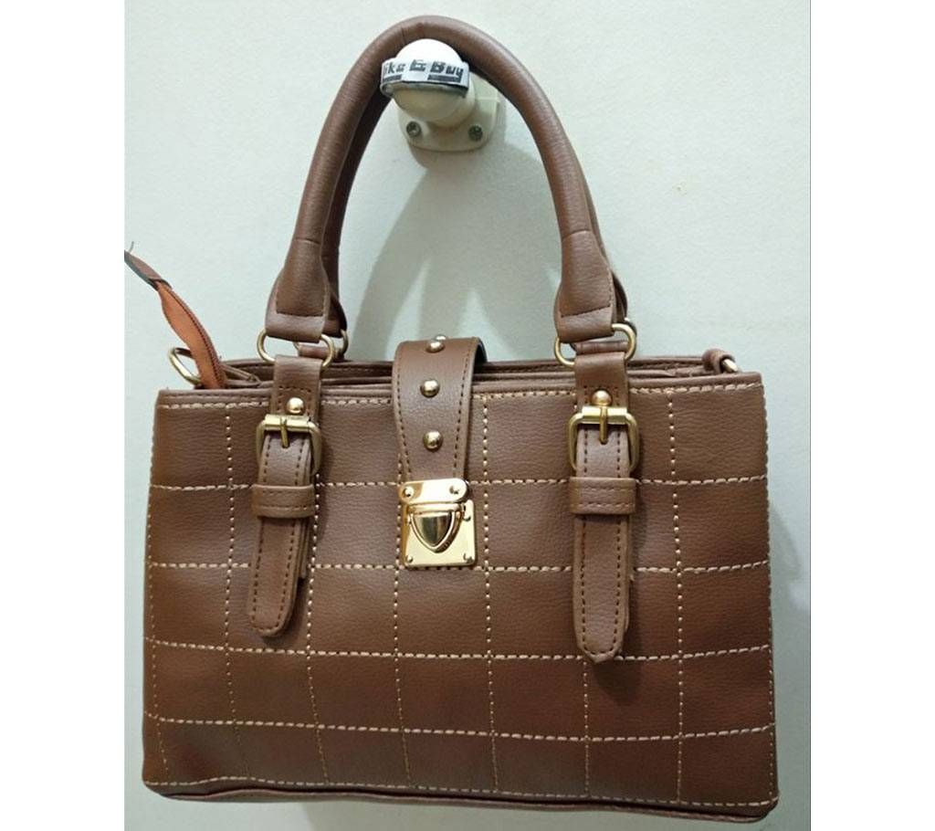 Ladies Handbag 3 Part - Brown Color