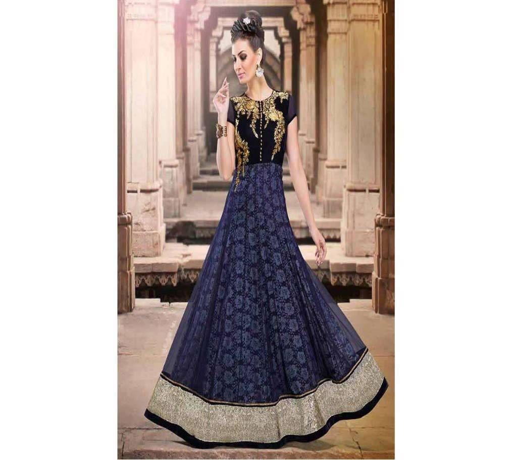Georgette embroidery anrkoli suit 