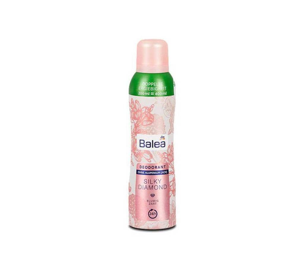 Balea Silky Diamond  Body Spray For women 200 ml = 400ml (Germany)