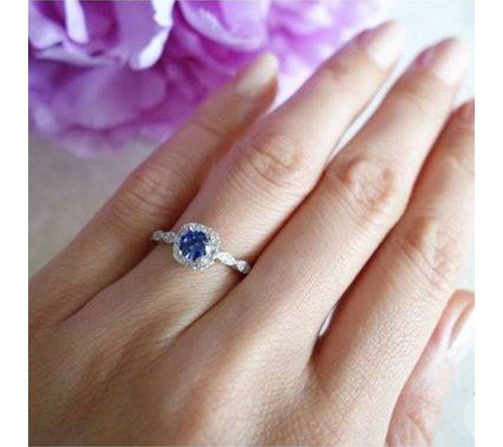 Blue Stone Finger Ring For Women