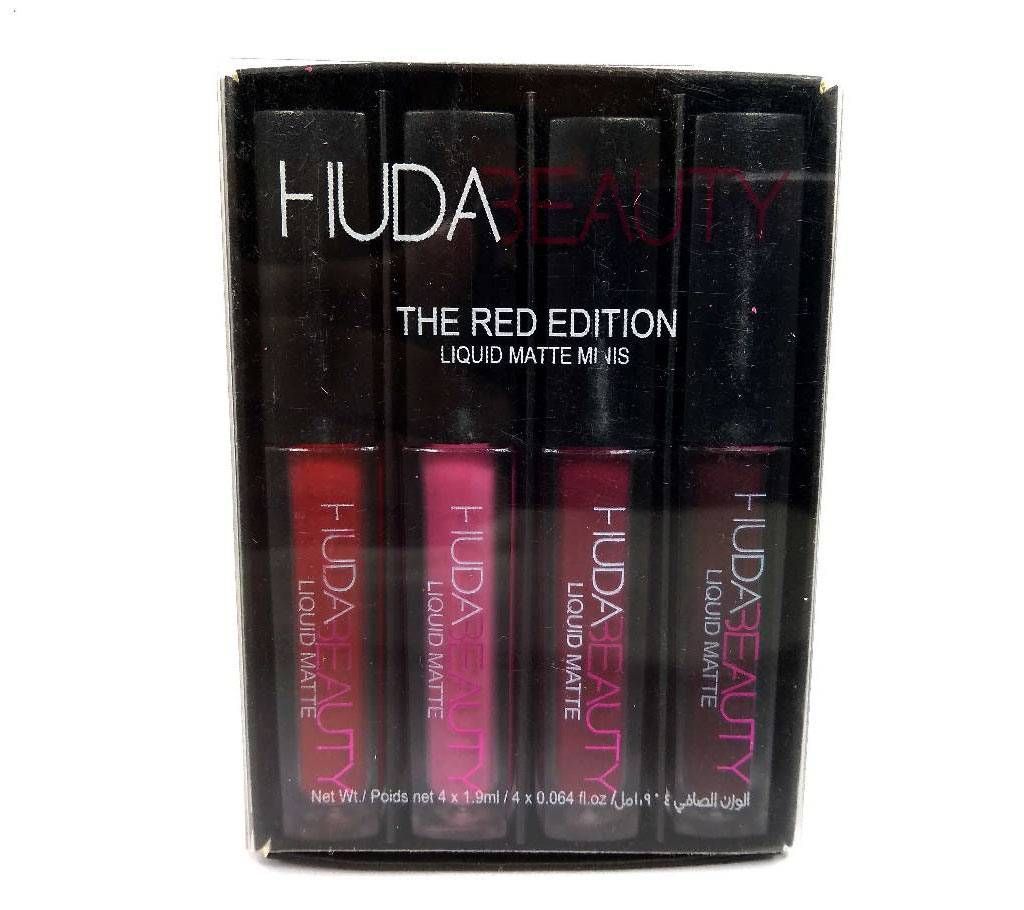 HUDA BEAUTY Liquid Matte Minis - The Red Edition Lipstick Malaysia