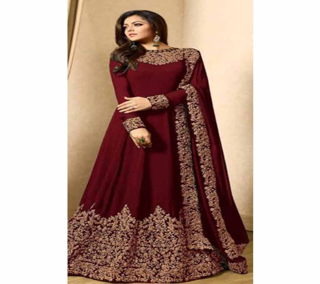 UNSTITCHED designer with embroidery work salwar suit drashti 029