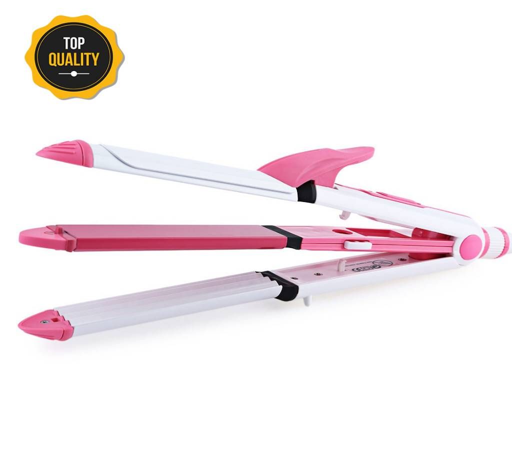 KM-1213  3 in 1 Hair Straightener and Curler