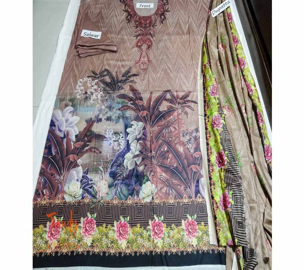 Unstitched Pakistani Digital Print Lawn Salwar Kameez