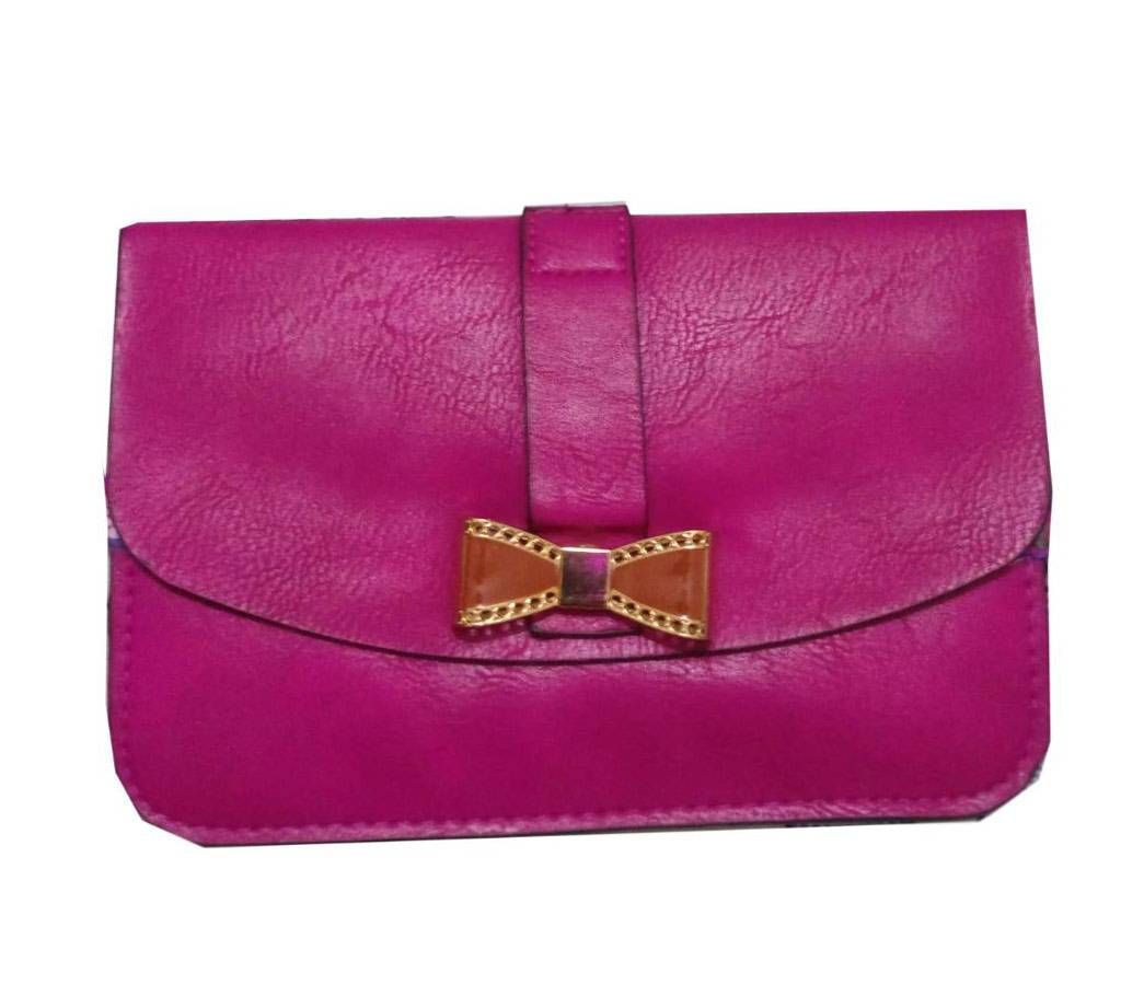 Pink Leather Women's Purse Bag