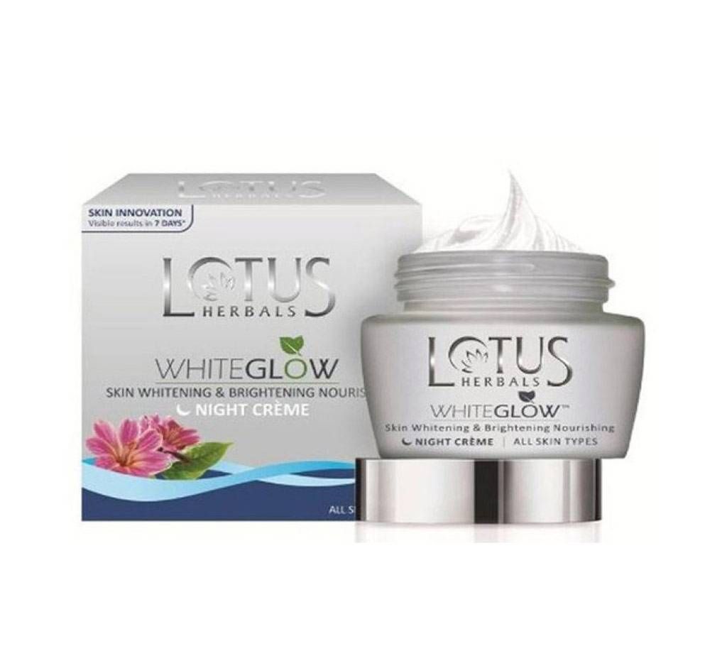 Lotus Herbals White Glow Night Cream - 50gm