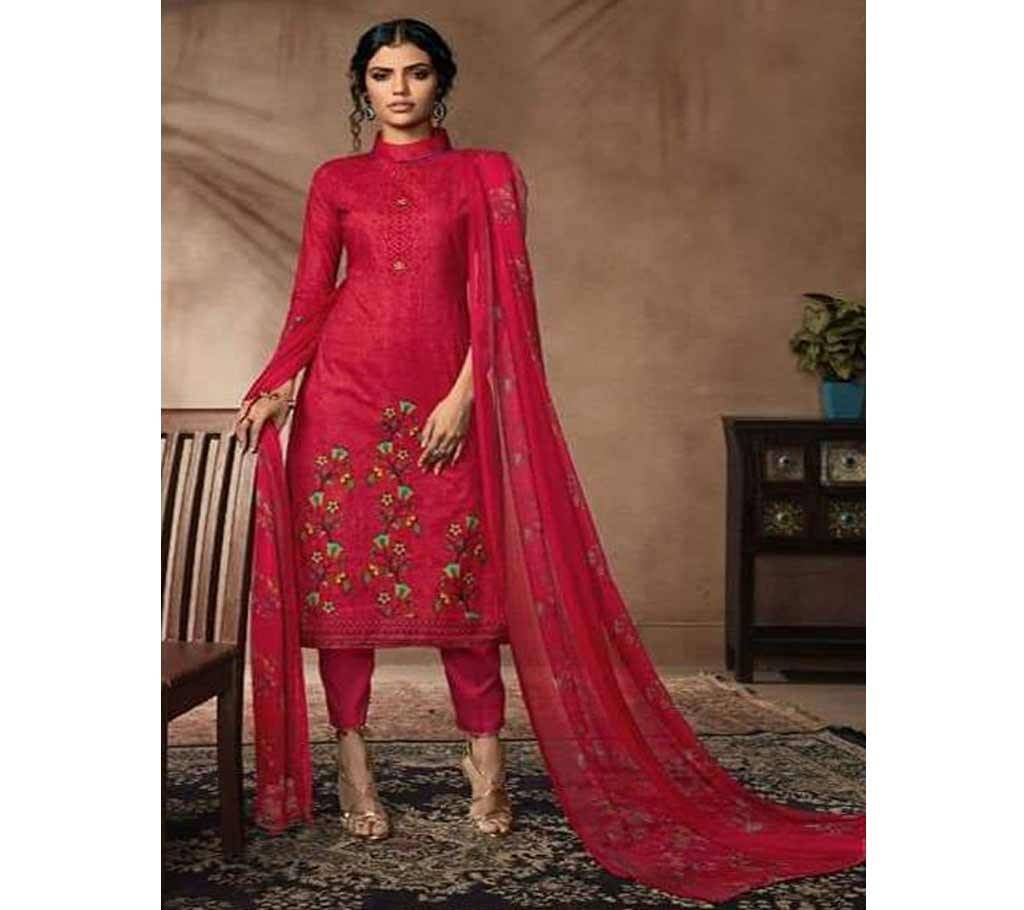 NAZRANA Unstitched Chiffon Three Piece