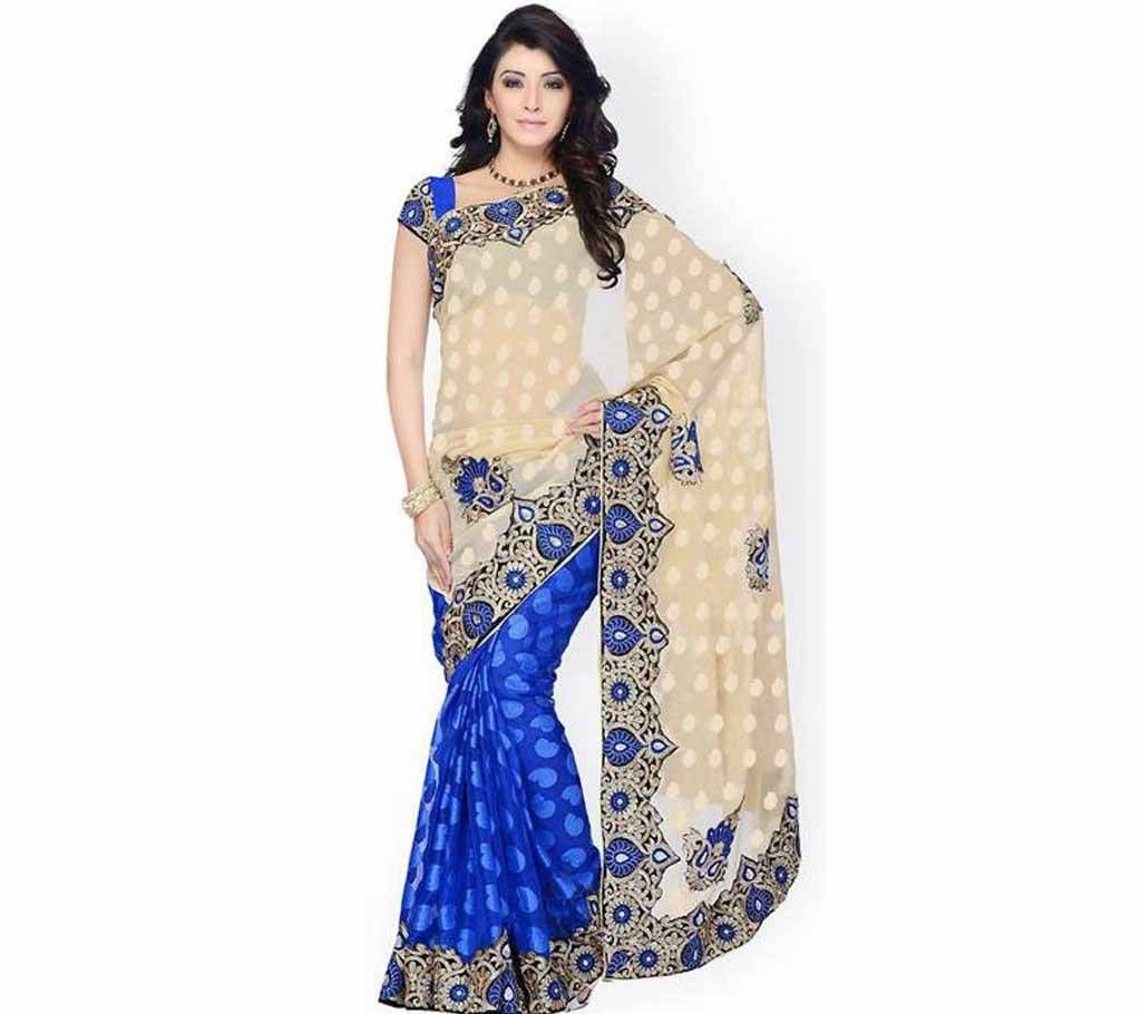 Indian Embroidered Weightless Georgette Saree