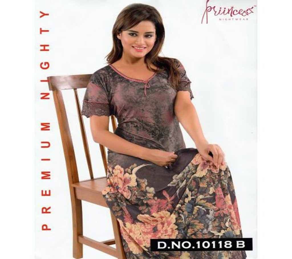 Fashionable One Part Night Dress-10118 B