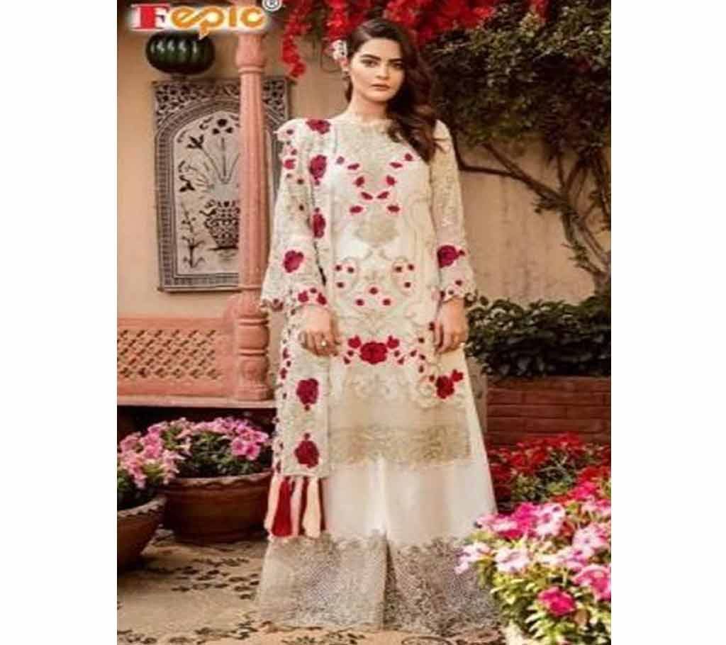 Fepic Rosemeen Carnival Unstitched Cotton Three Piece - Copy