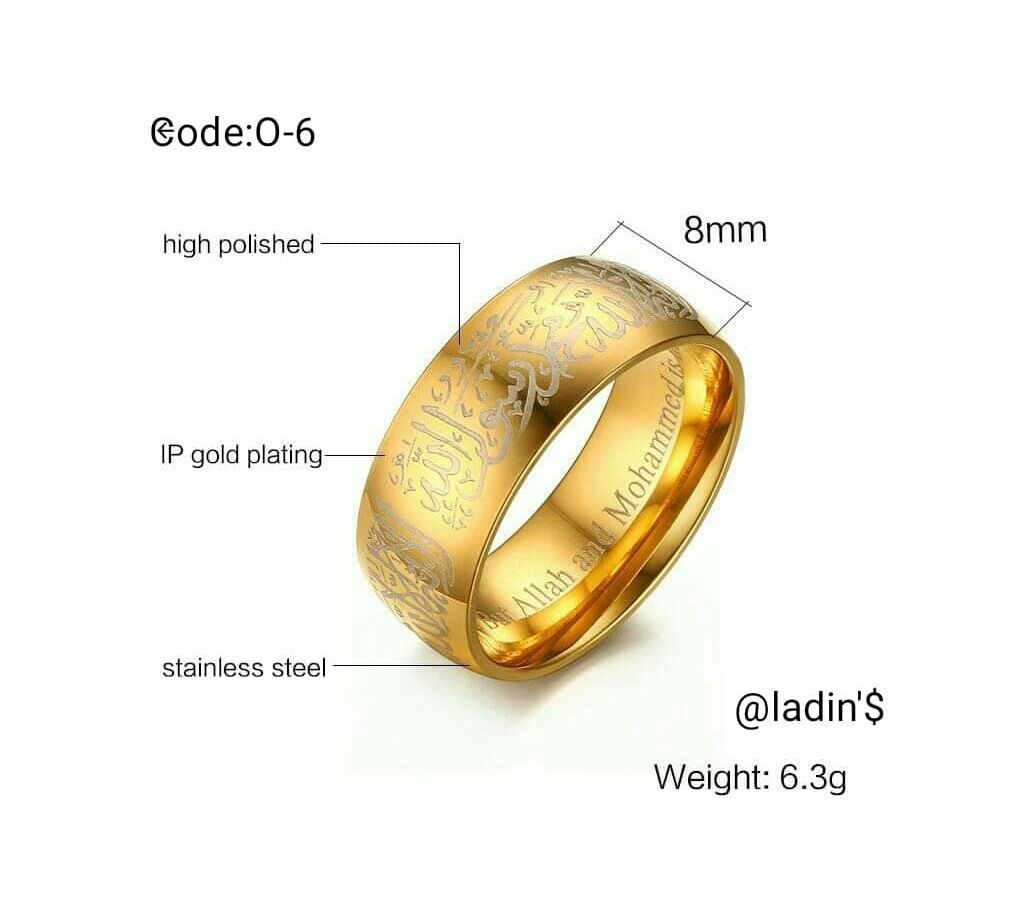 arabic art ring for men and women