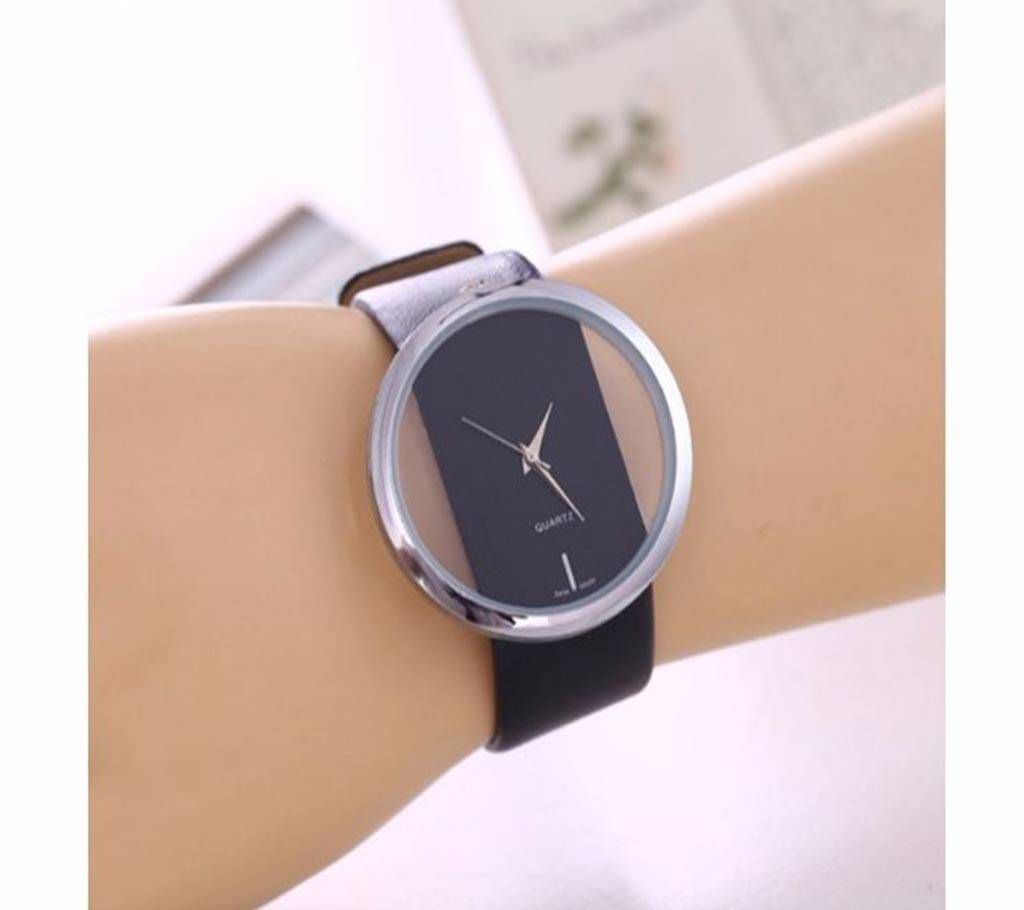 PU Leather Transparent  Watch For Women