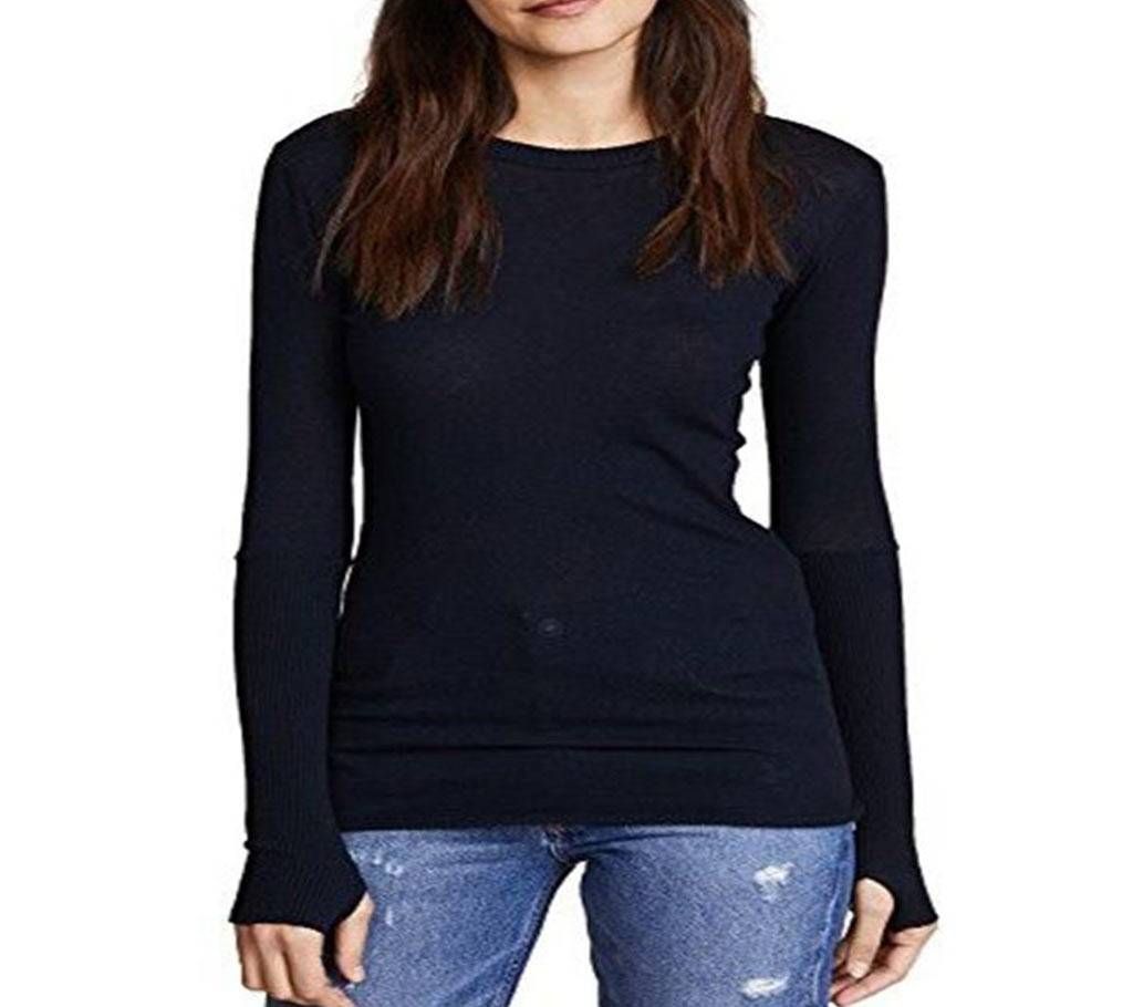 Full Sleeve Cotton T-Shirt For Women