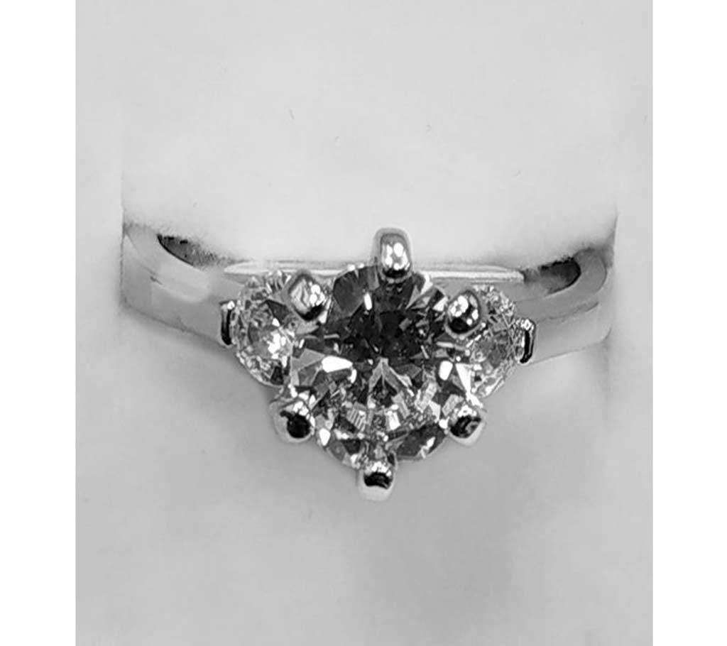 Ad Stone Silver Ring 