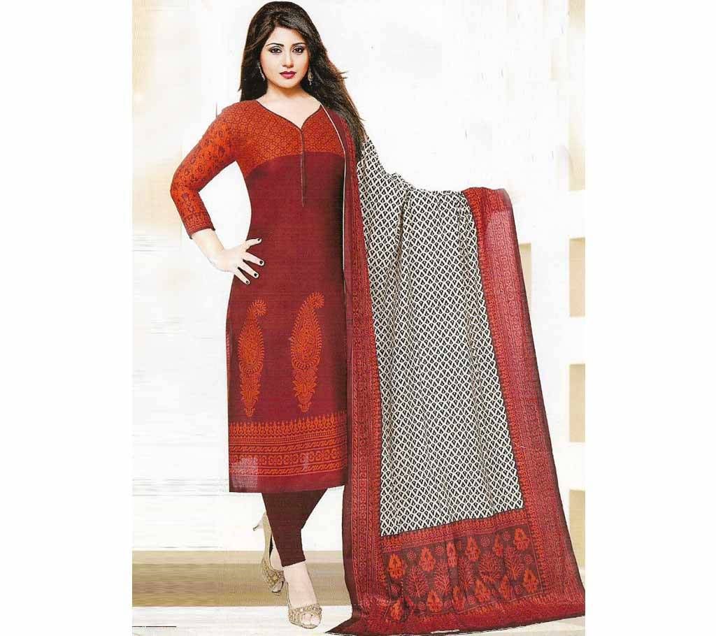 New Unstiched Printed Cotton Three Piece4