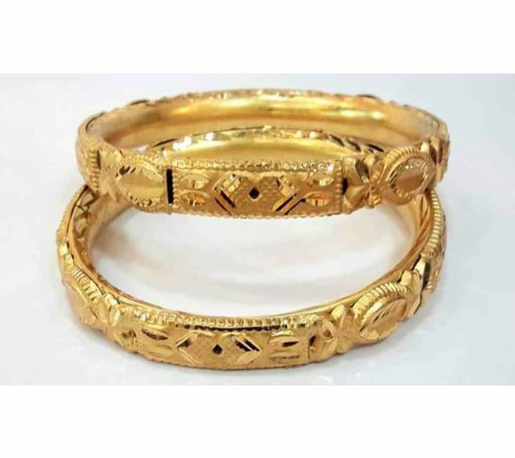 Indian Golden Bangles Bala For Women-2 Piece