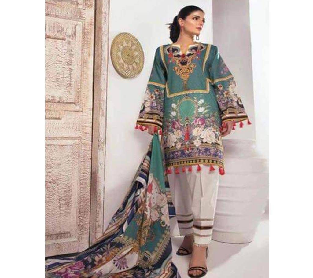 Unstitched Pakistani Lawn 3Pcs Ferdous Collection 