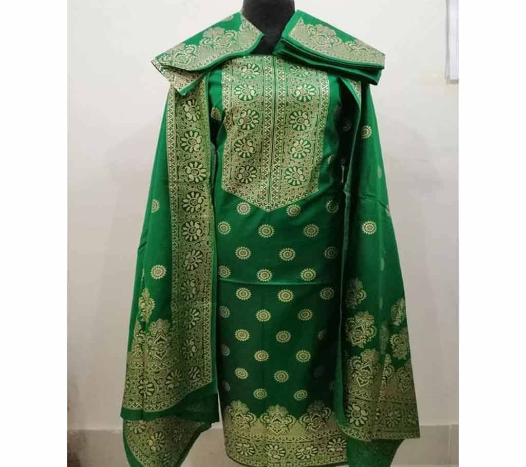 Katan Skin Print Cotton Shalwer Kameez for Women--