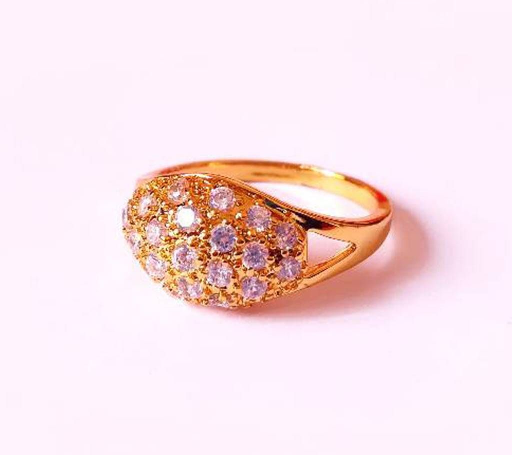 Diamon cut stone setting finger ring 