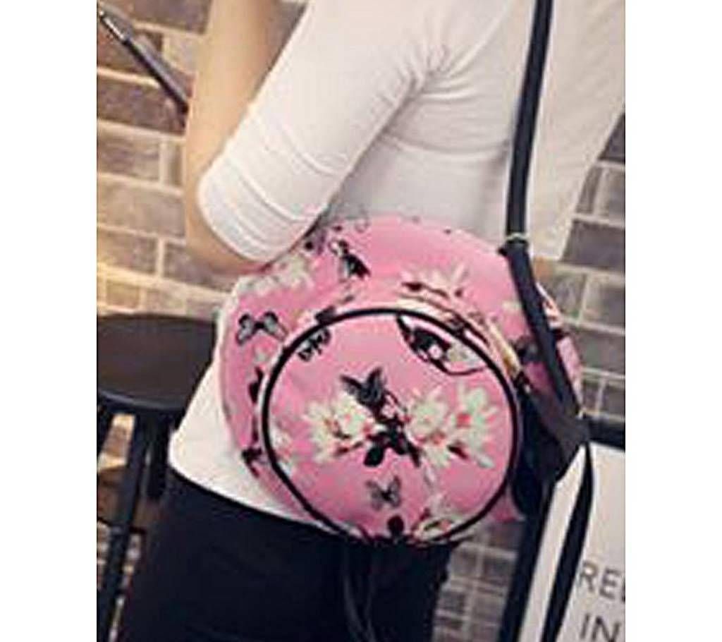 Floral Pink Hat Cross Body Bags