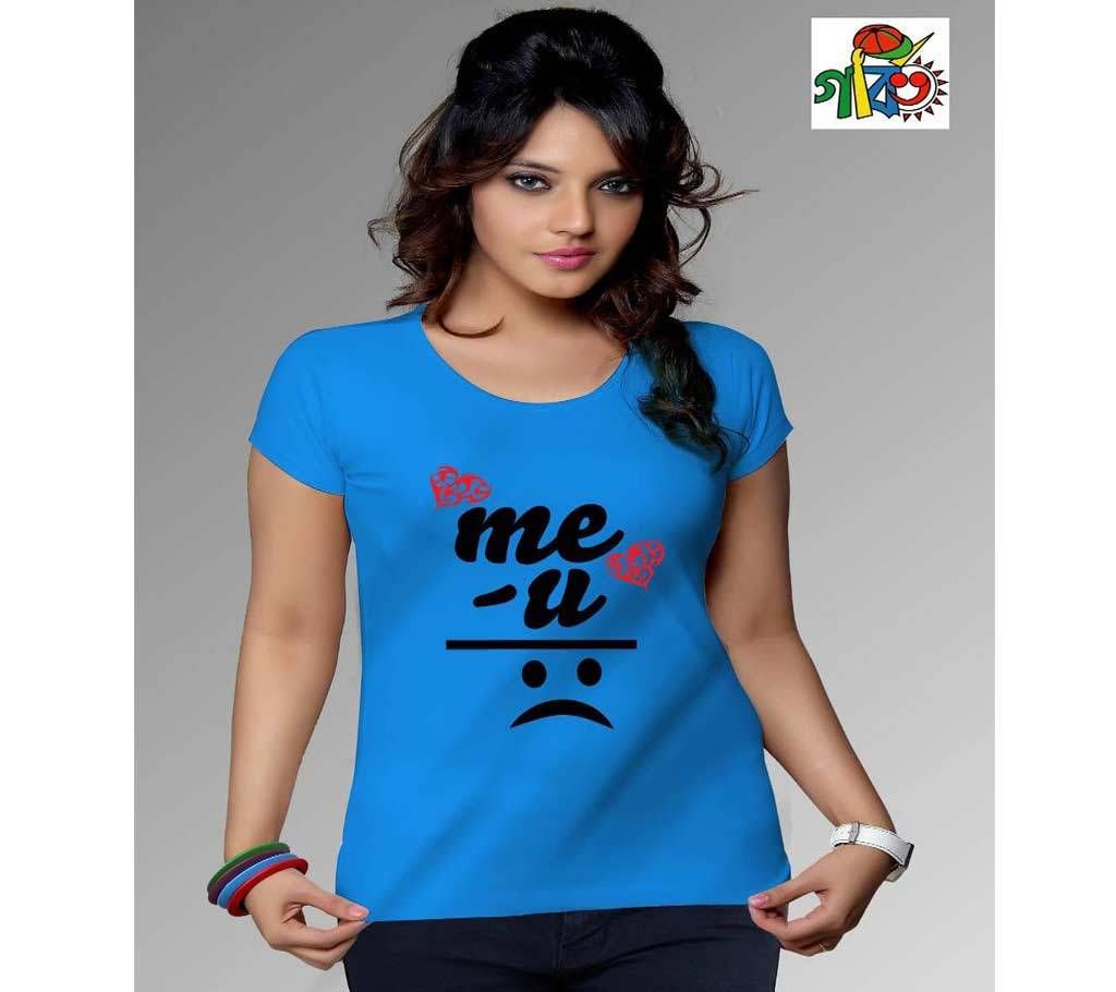 Miss you printed ladies t shirt 